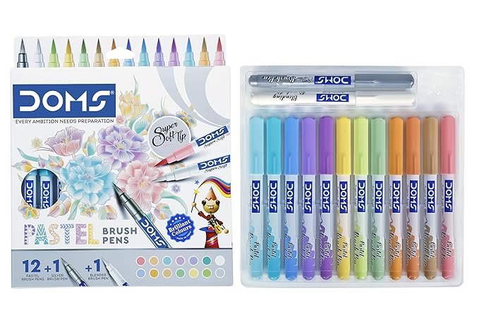 Doms Pastel Brush Pens 14 Shades