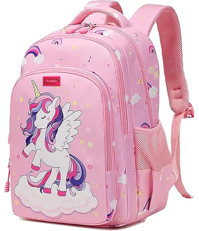 Frantic 26L School & College Backpack | Lightweight, Water-Resistant Polyester Casual Bag