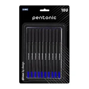 Pentonic 0.7 mm Ball Pen Blister Pack | Black Body | Blue Ink